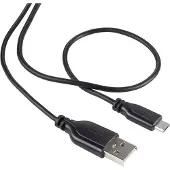 Renkforce USB 2.0 câble de raccordement [1x USB 2.0 prise mâle A - 1x USB 2.0 prise mâle Micro-B] 1 m noir SuperSoft-Um