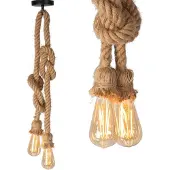 Toolight Lampe APP419-2CP Brown