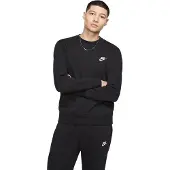 Nike Sweat-shirt 'Club Fleece' noir / blanc