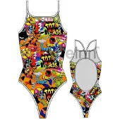 Turbo Total Caos Swimsuit Multicolore 11-12 Years Fille