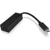 Icy Box Usb C To Ethernet M/f Adapter Noir