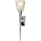 Elstead Lighting Applique murale Verity, chrome poli, 1xG9x3W, laiton, dim. : 50,6 x 12,6 x 20 cm, IP44, Elstead