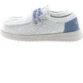 Fusion : Chaussons pour femmes, adaptés aux semelles amovibles, modèle blanc, pour un usage décontracté