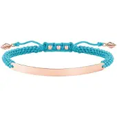 Thomas Sabo Bracelet Femme - - LBA0062-597-1 - Argent - Turquoise - Or rose