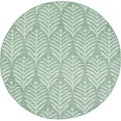 FRAAI Tapis d'extérieur rond | Summer Leaves Vert | Ø 160cm | Vert | Rond | Tapis d'extérieur