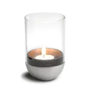Höfats Photophore Hofats Gravity Candle M90 Silver Transparent