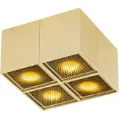 QAZQA Spot design doré 4 lumières - Qubo Honey