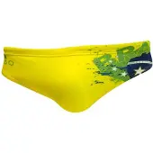 Turbo New Brazil Swimming Brief Jaune M Homme