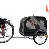 Flamingo Doggy Liner Economy Bike Trailer Gris 125 x 95 x 72 cm