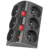 Acar DATA acar SMART Noir 6 sorties AC 230 V 3 m (6x, PECO 7/5, 3 m)