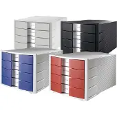 HAN tiroir de rangement IMPULS, 4 tiroirs, boitier: grisl