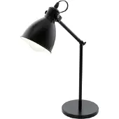 Eglo 49469 PRIDDY E27 Lampe de table noir blanc
