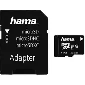 Hama Carte M.sdxc 64Gb Cl.10 80Mb +Ad
