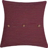 Beliani Coussin Campanula 45 X 45 Cm À Rayure Rouge