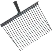 Kerbl 329-7 Fourche à fumier en métal 20 dents, anthracite