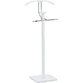 Merkloos dressboy avec porte-pantalon - 109,5 x 47 x 30 cm - chambre à coucher - jusqu'à 10 kg - blanc
