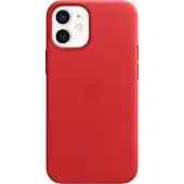 Apple iPhone 12 mini Back Cover avec MagSafe Cuir RED