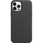 Apple iPhone 12 Pro Max Back Cover avec MagSafe Cuir Noir