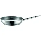 MÄSER 811041 Professional I Poêle à frire, Ø 24 cm, acier inoxydable 18/10, argent