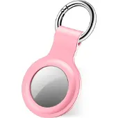 SBS Étui AirTag avec porte-clés, Accessoires pour traceur, Rose