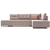 Hannah Home , Manama- BLC2546, Sahne, Canapés-lits, Cadre : Bois / Panneaux de fibres
