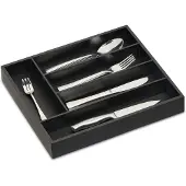 Relaxdays Range-couverts, Range-couverts, Noir