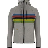 Santini Uci Hoodie Argenté XL