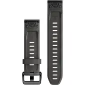 Garmin Bracelet QuickFit en silicone - Connexion 20 mm - Graphite