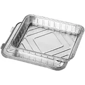 Papstar 14505 Plateau jetable Aluminium, Contenant à usage unique, Argent
