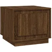 vidaXL Table basse marron imitation chêne 51x50x44 cm Bois composite