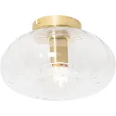 QAZQA Plafonnier intelligent doré avec verre incl. Wifi P45 - Ayesha