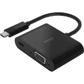 Belkin Usb-c To Vga + Charge Adapter Noir