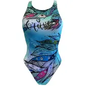Turbo Brave Swimsuit Bleu 2XL Femme