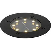 QAZQA Spot encastré moderne noir avec LED solaire IP65 - Terry