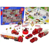 Leantoys Ensemble de camions de pompiers 30el