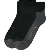 Camano Unisexe, Chaussettes, Sport Pro, Noir, (lot de 2, 35 - 38)
