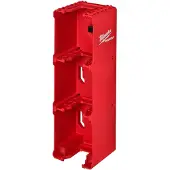 Milwaukee Porte Batterie - - M18 Packout - Rouge - 10,2 x 10 x H33 cm - Mixte