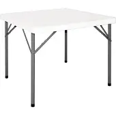 Bolero Table de fête pliante blanche | 86 x 86 cm