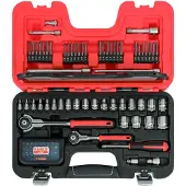 Bahco Jeu de cliquets à tête articulée 93 pièces 1/4 & 3/8 (1/4", 3/8")