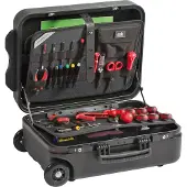 GT Line GT-Line Werkzeugkoffer Mega Wheels 190 PEL TSA Werkzeug-Trolley + Teleskopgriff