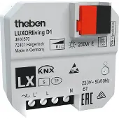 Theben LUXORliving D1 - Acteur de variation encastré, 1 canal, pour lampes à économie d'énergie dimmables