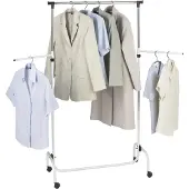 Wenko Porte-manteau Porte-manteau sur pied Trio 2 bras