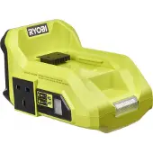 Ryobi Onduleur à batterie RY36BI300A-0 300W, source de courant mobile, inverseur, port USB A et USB C