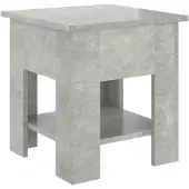 vidaXL Table basse gris béton 40x40x42 cm Bois composite