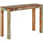 vidaXL Table console 110x35x76 cm Bois de récupération massif