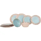 Gimex Set de vaisselle - Stone Line 12 pcs. beige