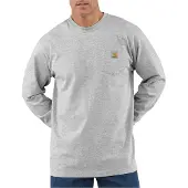 Carhartt K126 Pocket Loose Fit Long Sleeve T-shirt Gris S Homme