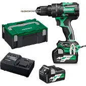 HiKOKI Perceuse percussion MultiVolt - 36 et 18V 2,5 et 5,0Ah Brushless 155Nm mandrin auto-serrant 13mm - RFC HitCase