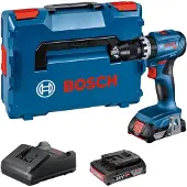 Bosch Professional Gsb18v-45+2x2.0ah+gal18v-20+lb Electric Screwdriver Argenté One Size / EU Plug 220V