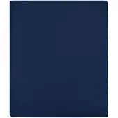vidaXL Draps-housses Jersey 2 pcs Bleu marine 100x200 cm Coton